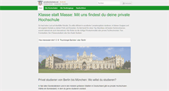Desktop Screenshot of privathochschulen.net