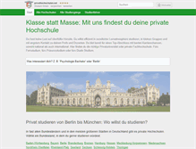 Tablet Screenshot of privathochschulen.net